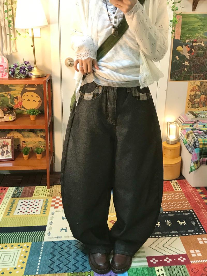 Chess check pocket denim