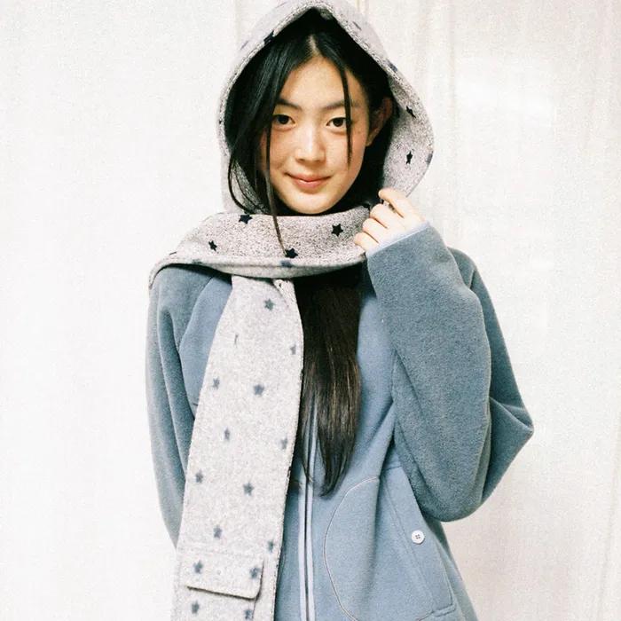 POCKET HOOD MUFFLER [STAR GREY]