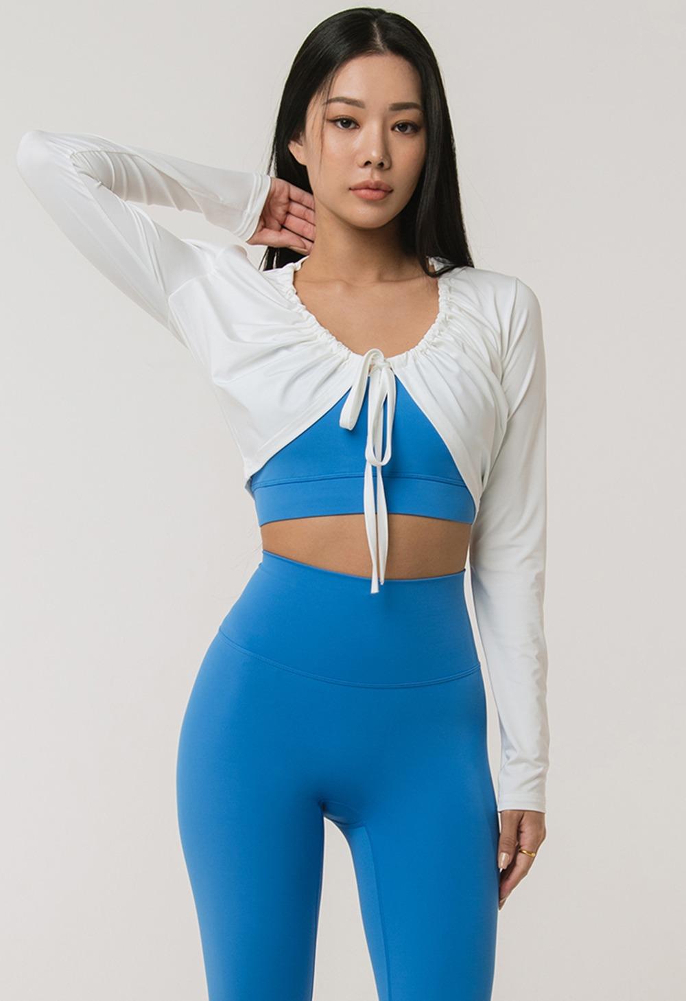 셔링 스트링 볼레로(화이트)