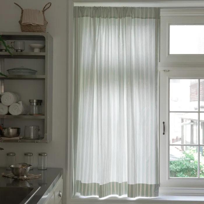 [맞춤제작 가능]페이보릿 스트라이프 커튼 - mint