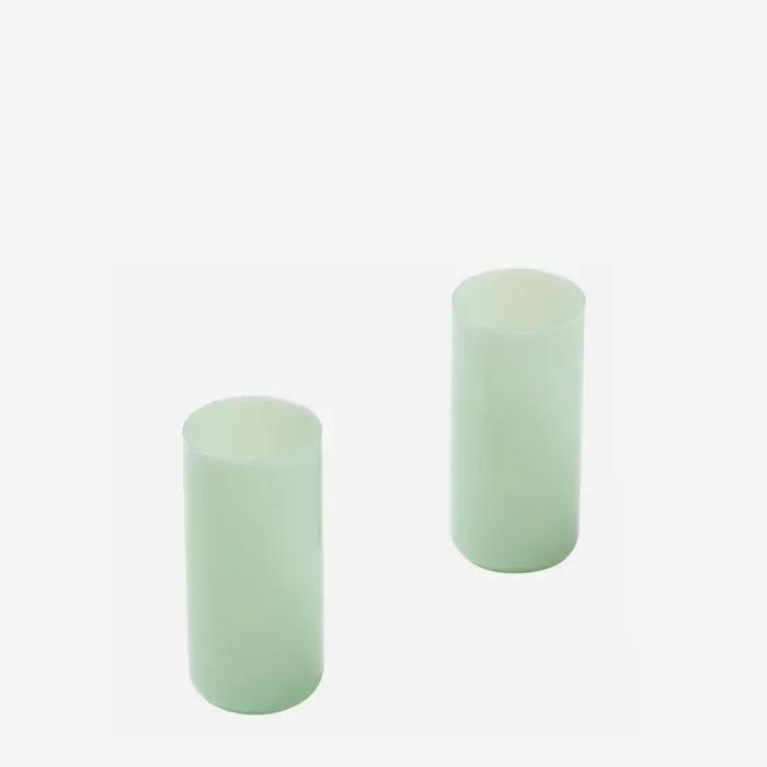 아이데코 밀크 글라스 하쿠 슬림 - 민트(2pcs)