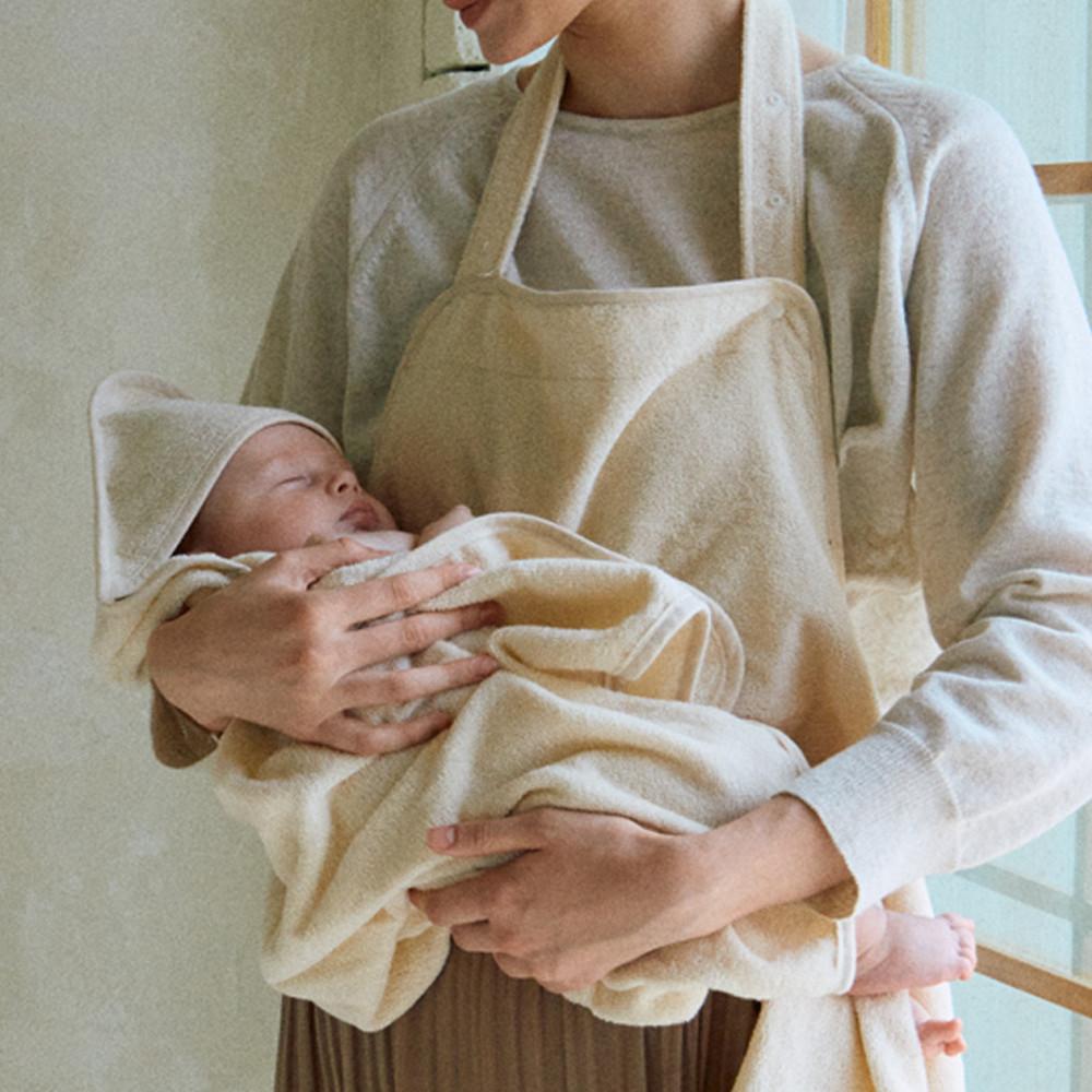 말랑하니 앞치마 아기목욕타올 신생아