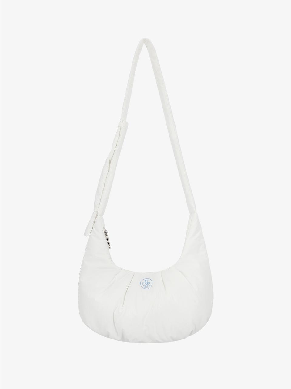 써클로고 패딩 호보백_WHITE