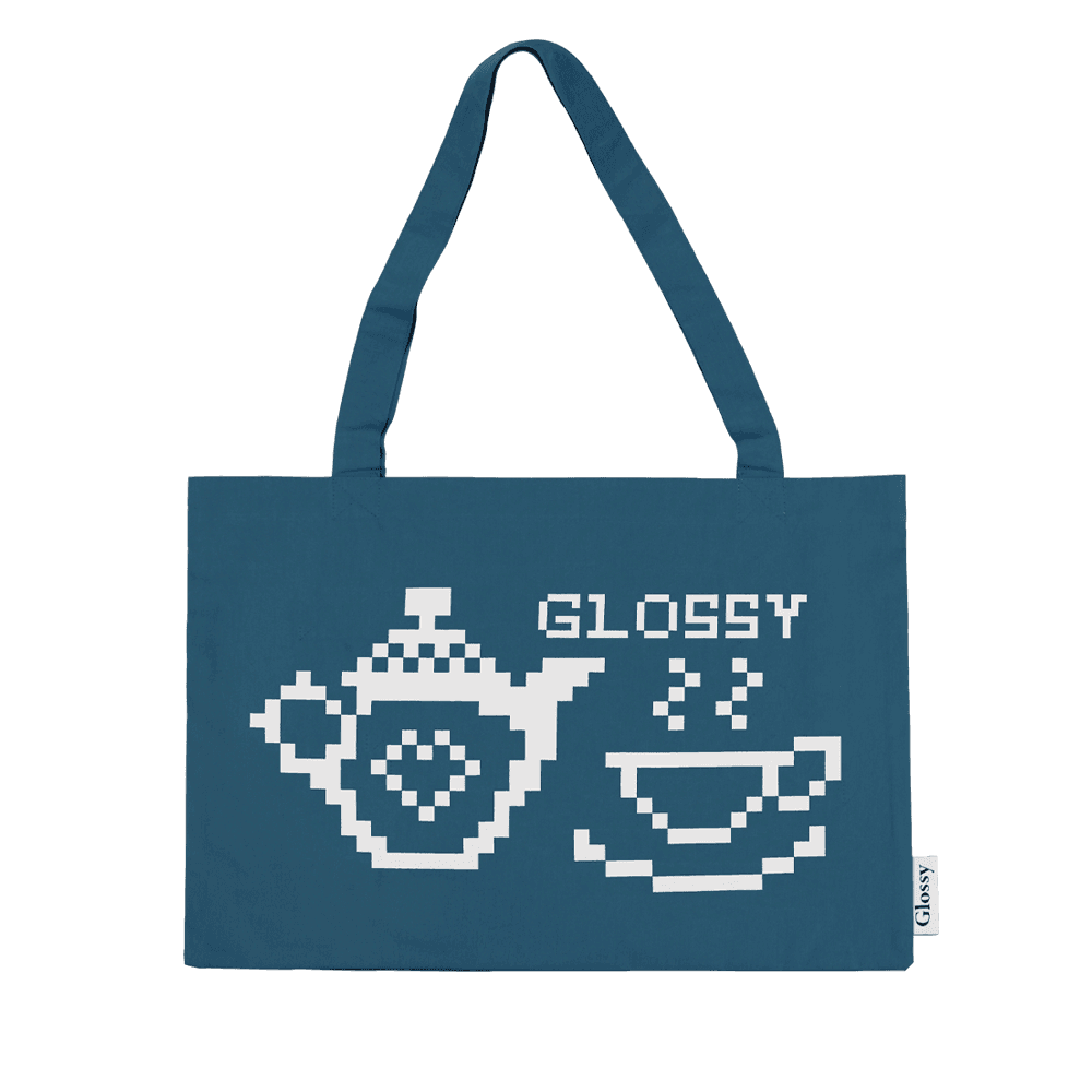Cup & Tea eco bag(blue)