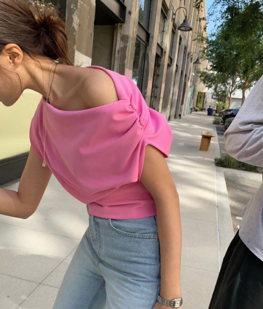 [쿠폰] Poster 포스터 드레이핑 티 t (4 Color)