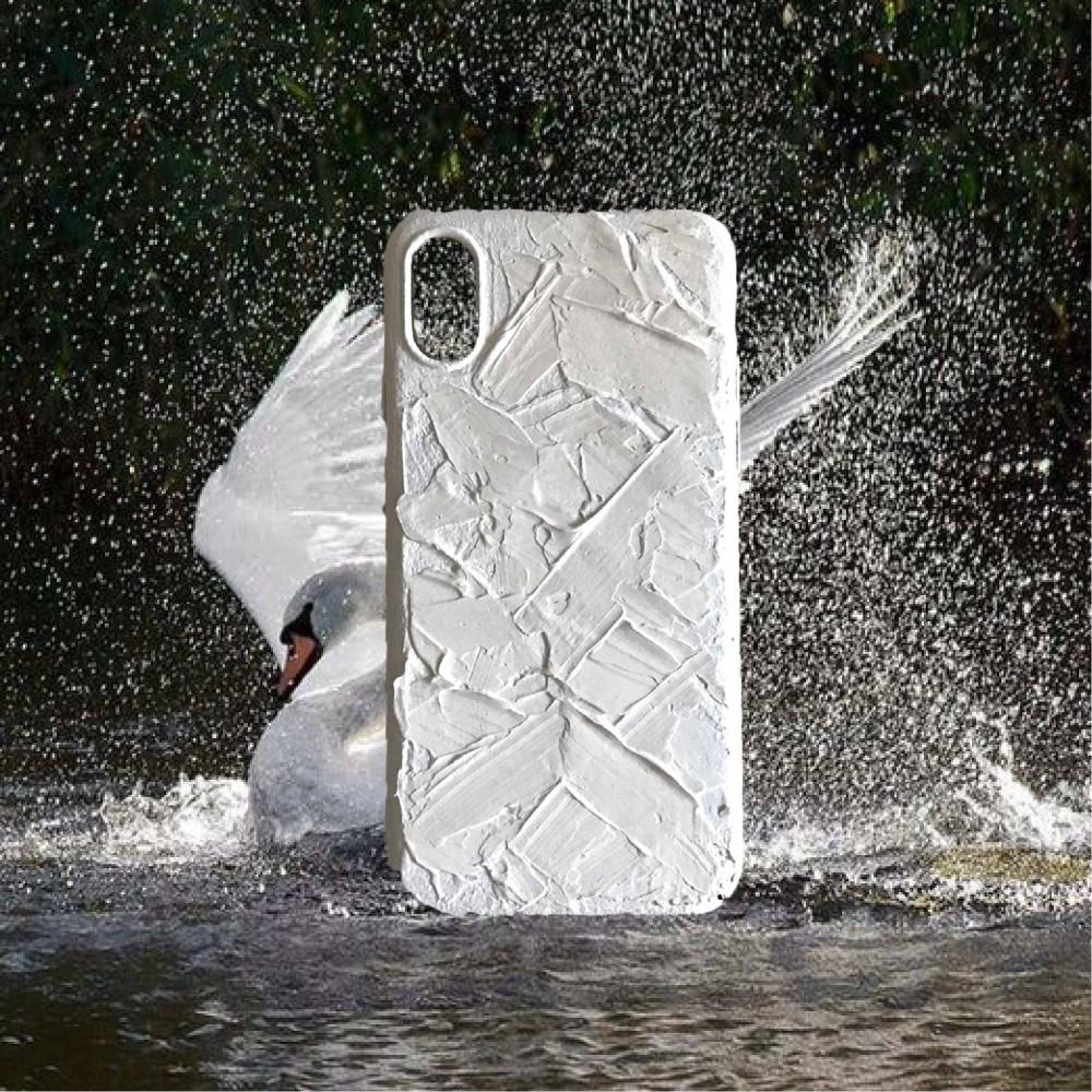 [LSD Objet 폰케이스] 거친 화이트 추상화