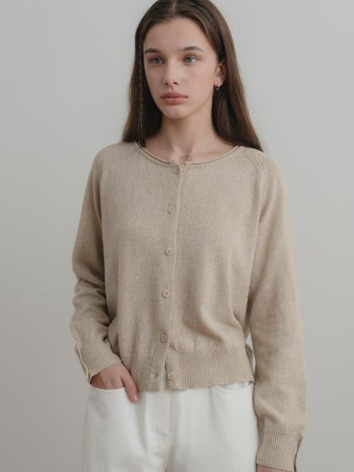 Mitt linen cardigan (beige)
