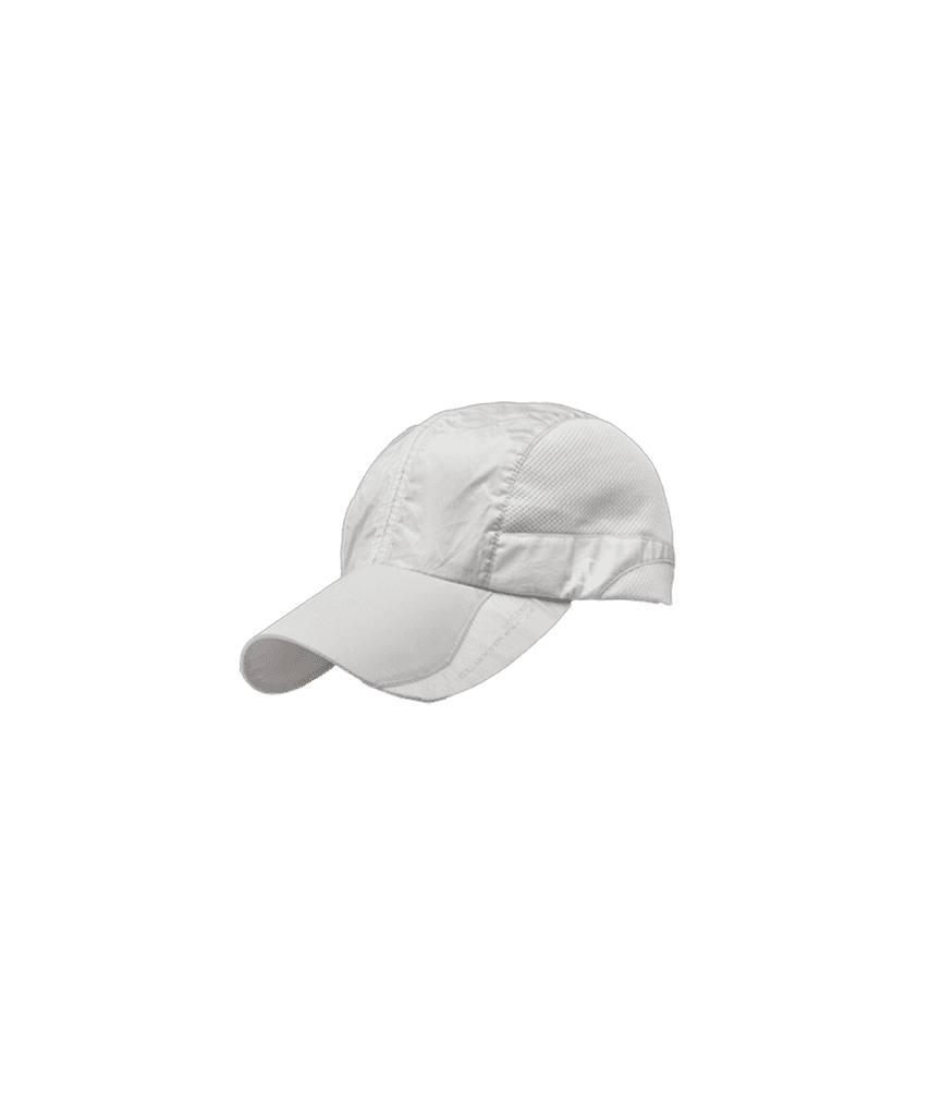 Packable Nylon Mesh Cap / White