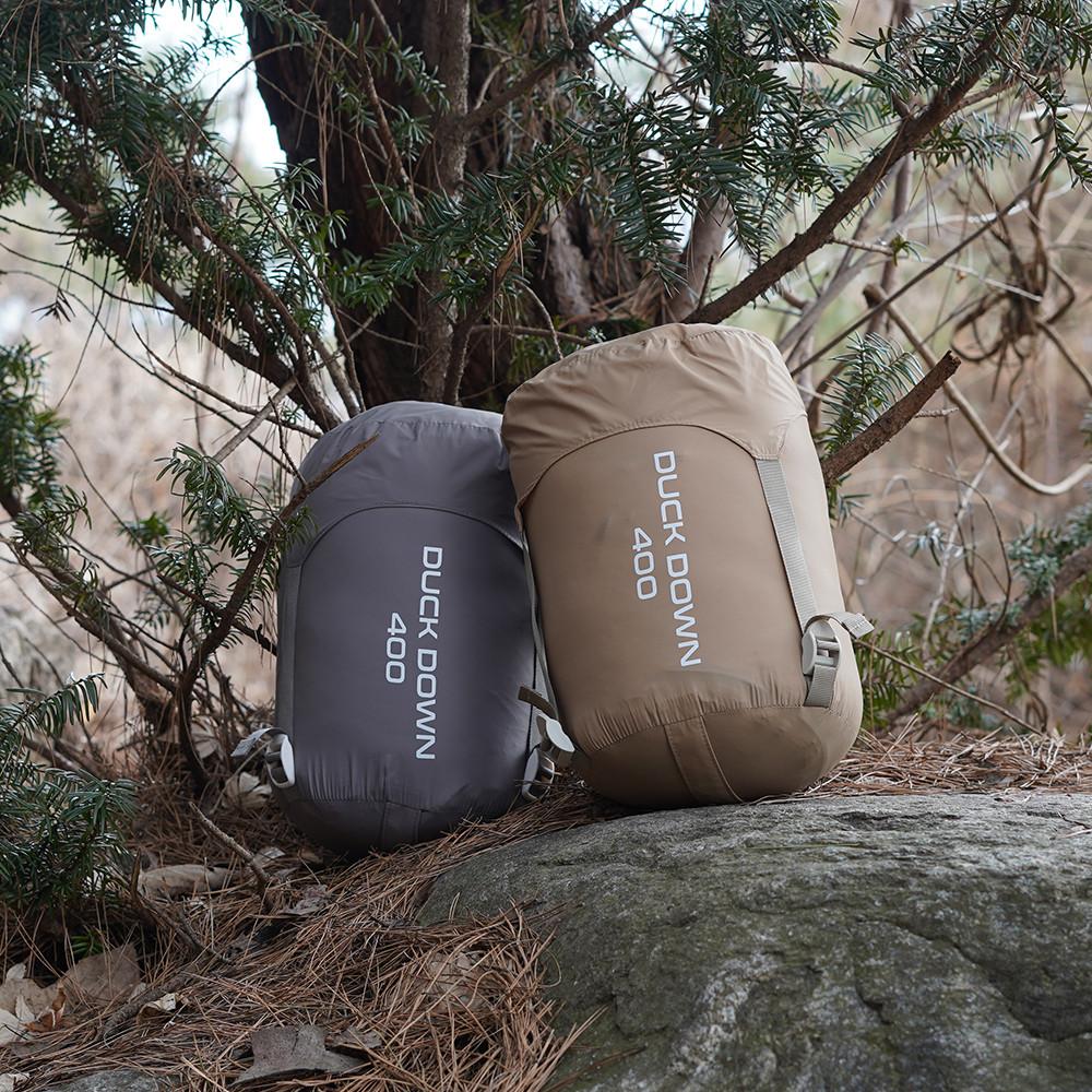 폴라리스 덕다운 400 슬리핑백 3계절 사계절 오리털 경량 구스 침낭