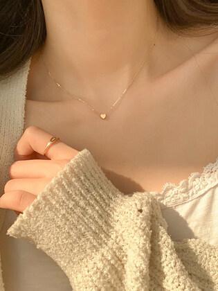 14k 미니 심플 하트 목걸이