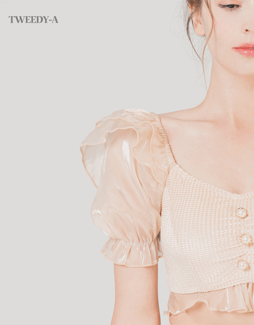 글로시 베이지 비키니 스윔수트 수영복