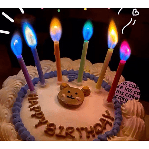 나혼자산다 무지개초 12개입 특이한 생일초 - 촛대/홀더 | 쿠팡