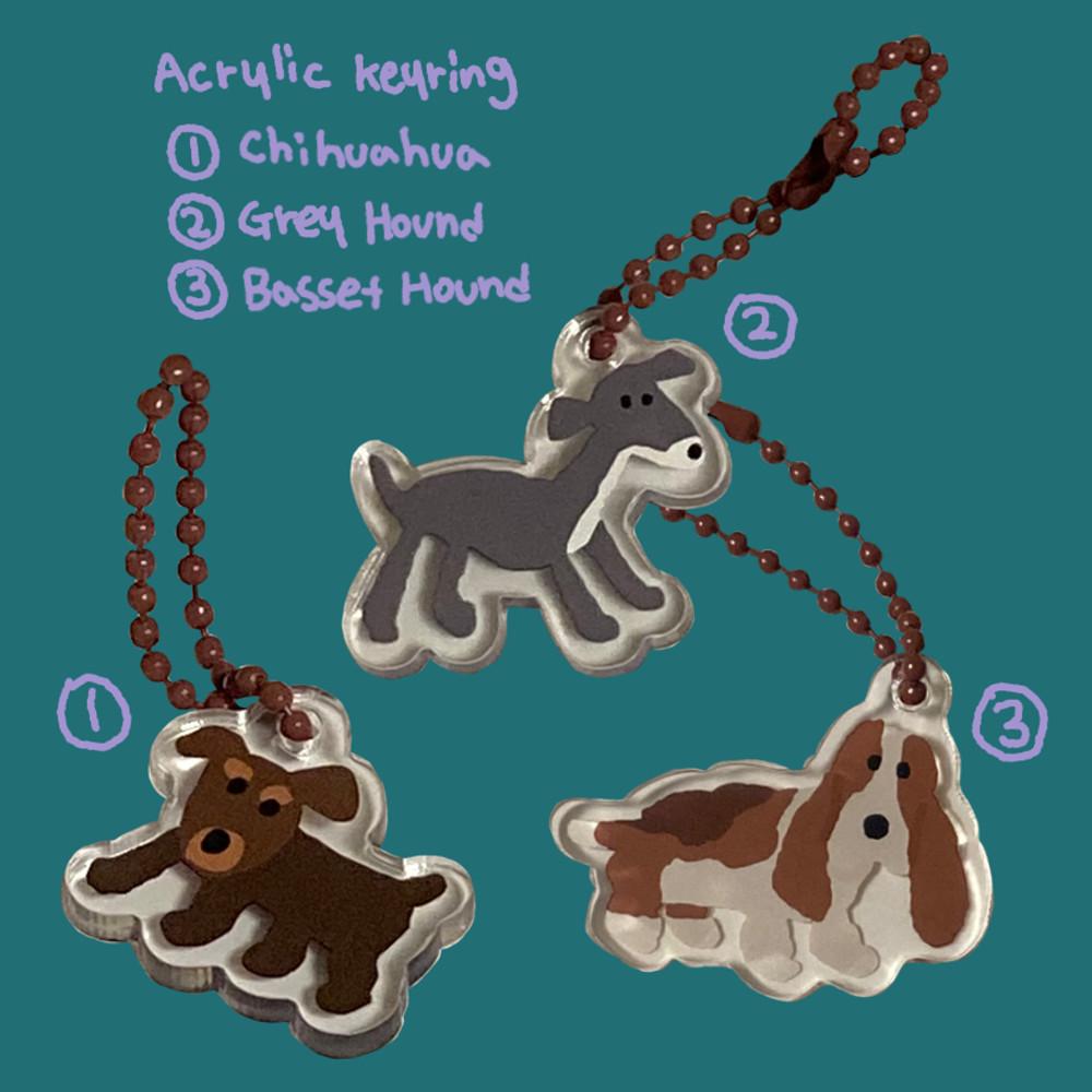 딩풋 Doggie 아크릴키링