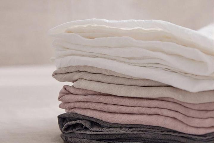 빈티지 리넨 홑겹이불