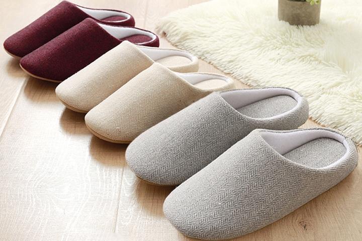 헤링본 거실화 실내 층간소음방지 룸슈즈 홈 슬리퍼