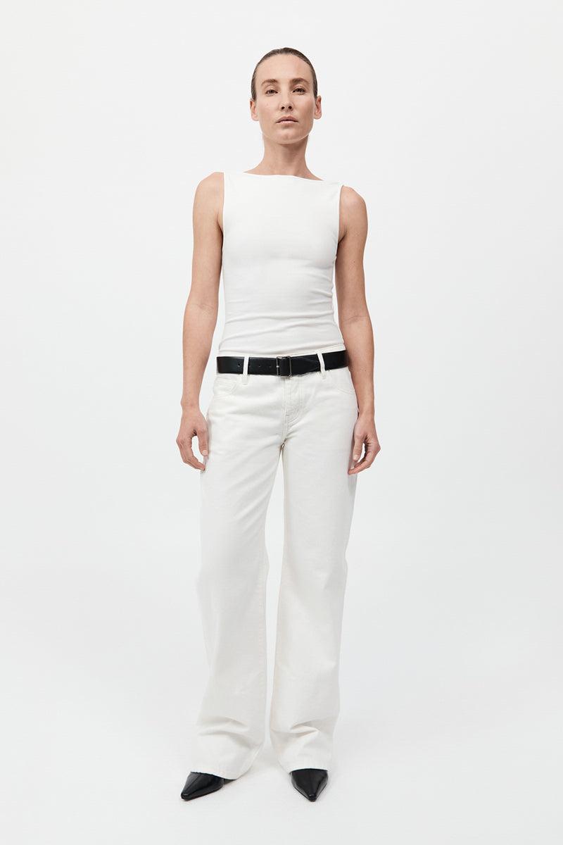 90s Low Rise Jeans by Outland Denim - White - 24