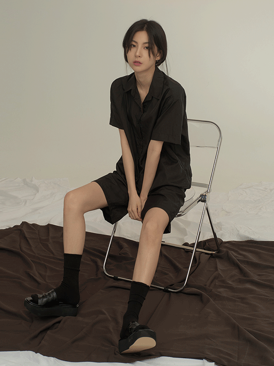 미누엘 루즈핏 반팔셔츠