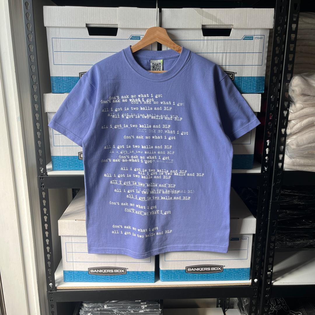 Don't ask me.. T-shirts [ Dusty blue ]