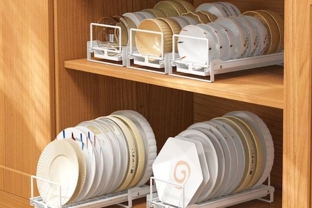 [단독 특가] 주방 정리템! 슬라이딩 접시 정리대/물빠짐 식기 건조대 세트 외