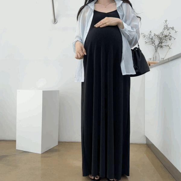 (맥시롱)셀린플리츠끈원피스-3color [가슴파임X]