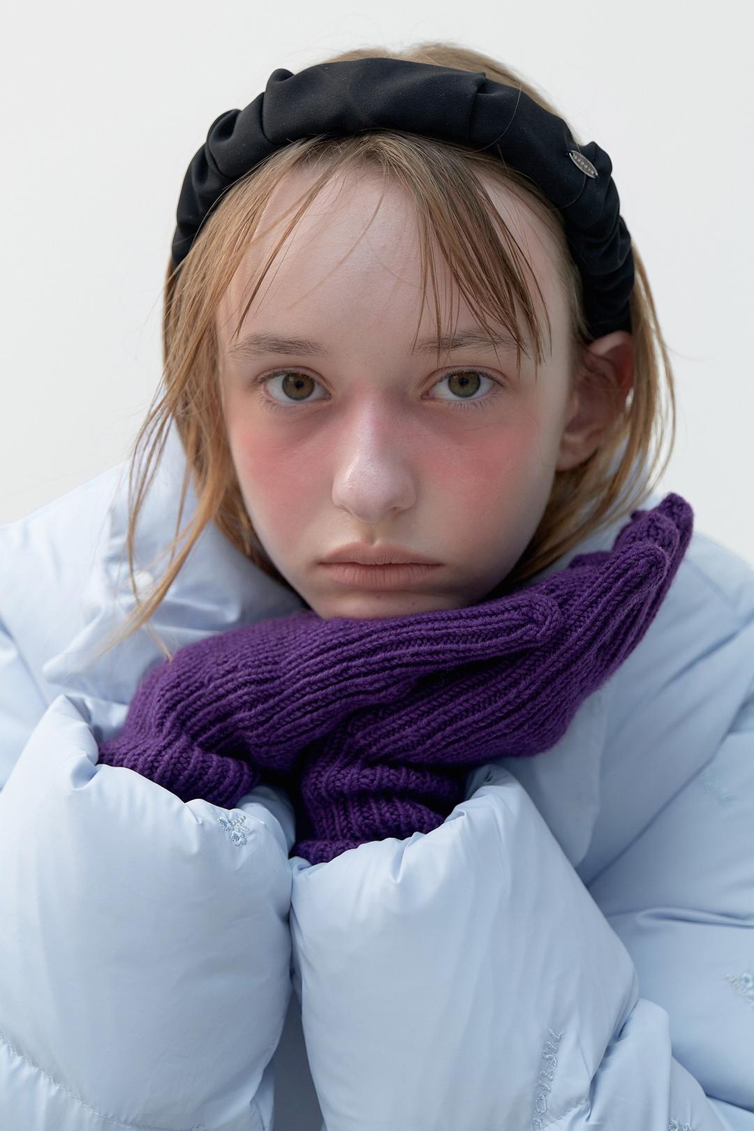 Silvery Down Puffer (Soft Blue)