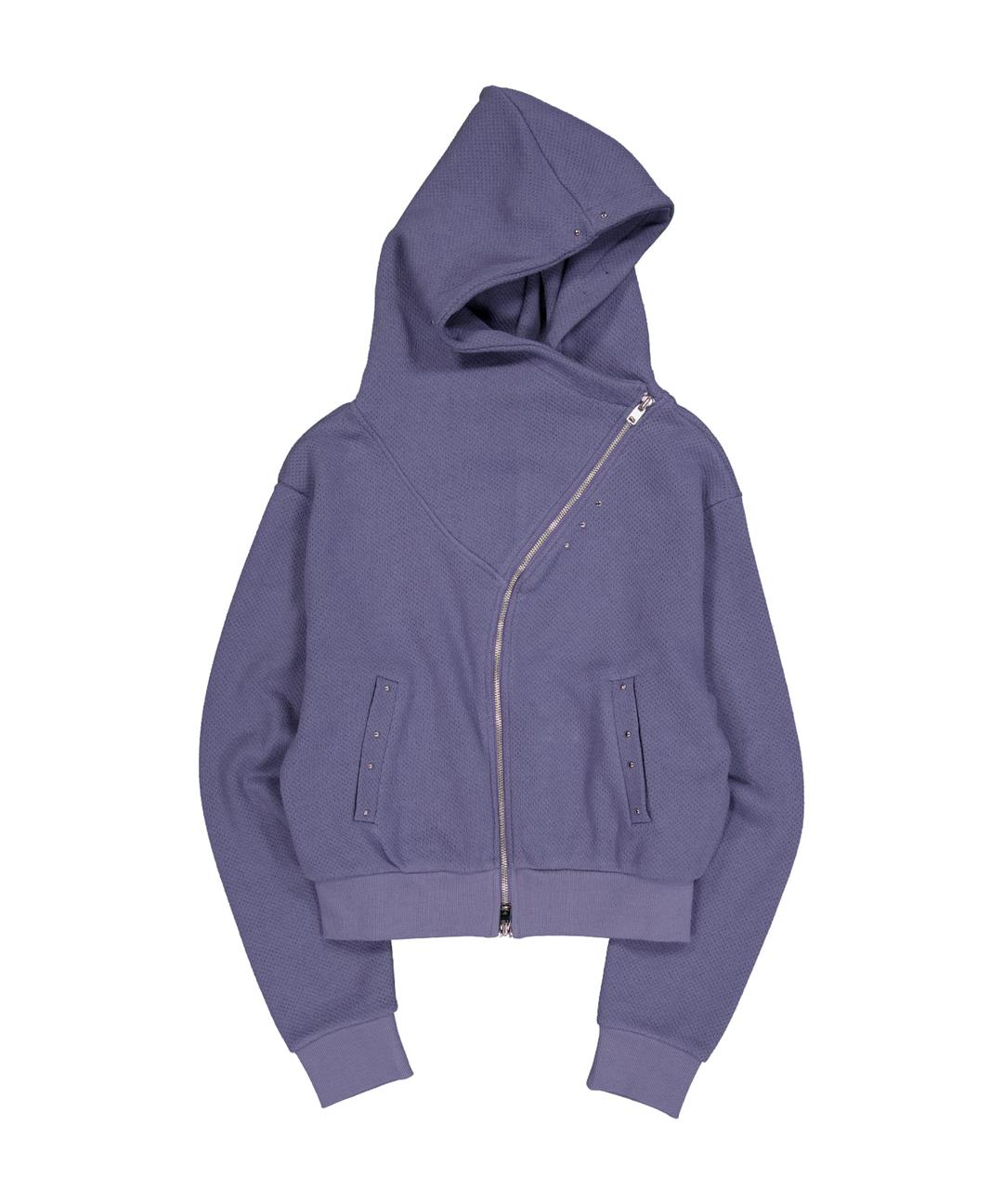 CURVE HOOD ZIP-UP / PURPLE