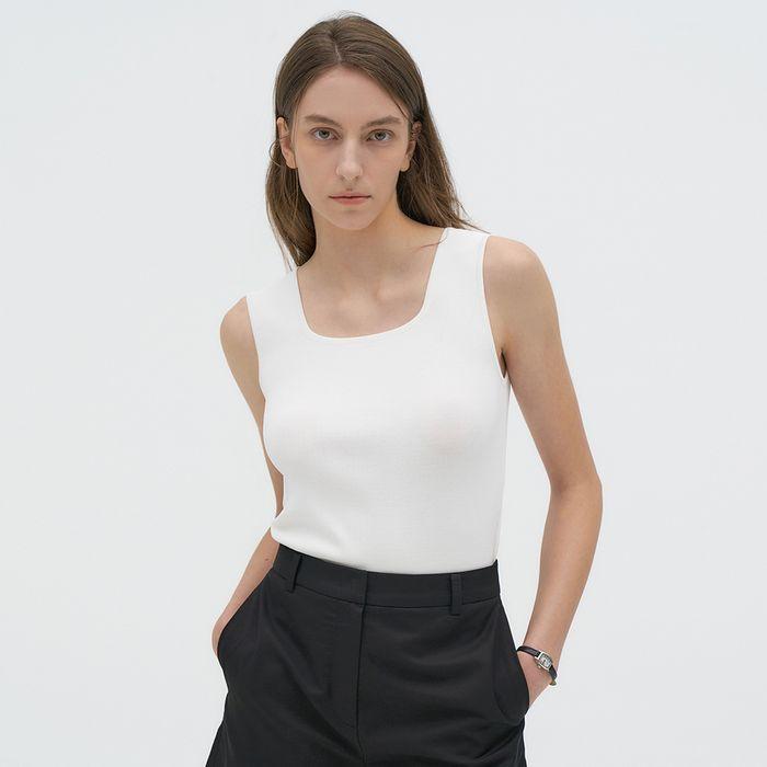 [4차 리오더]Square Sleeveless[LMBESUKN3184]-2color
