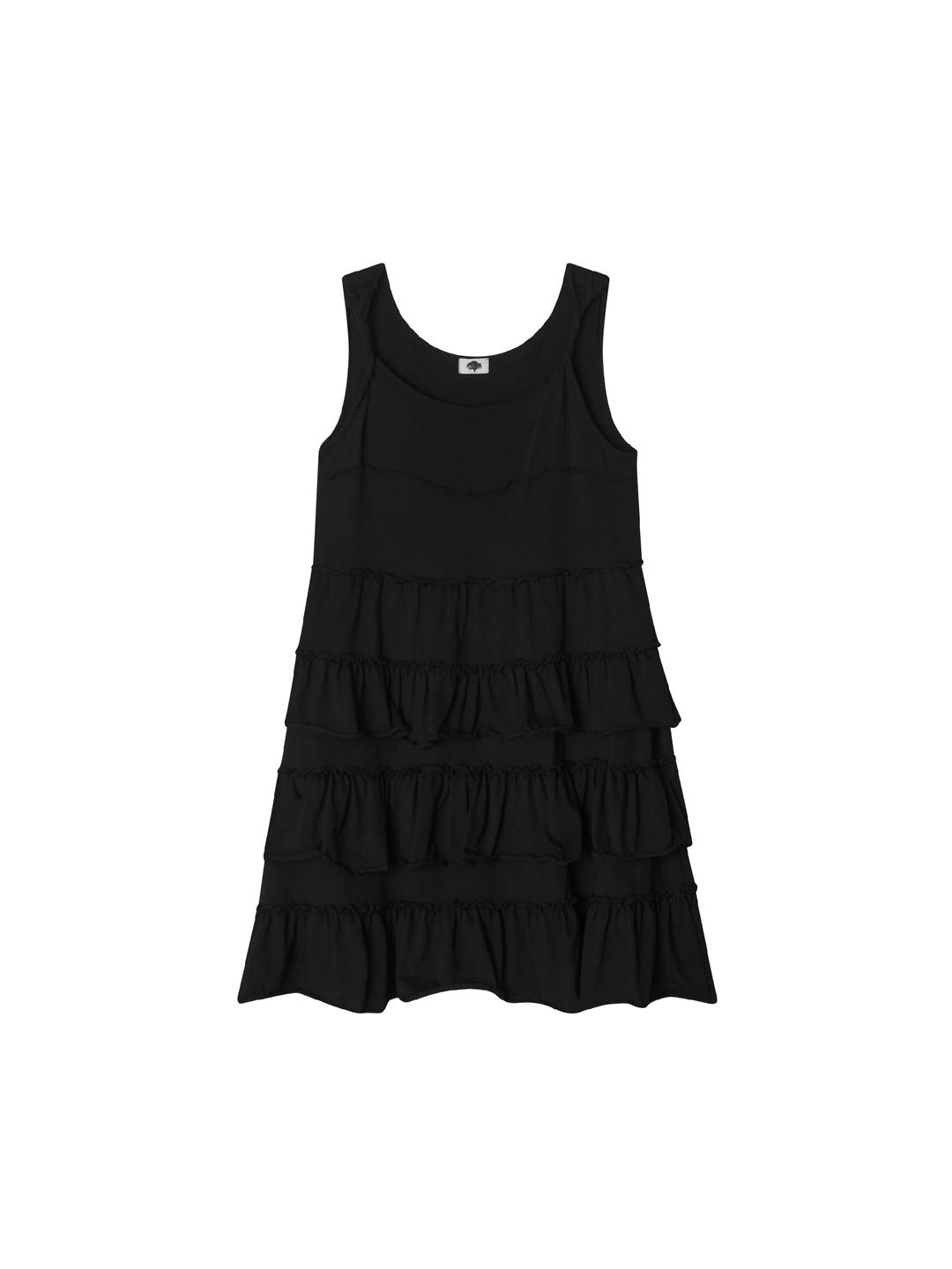 NYMPH LAYERED DRESS BLACK