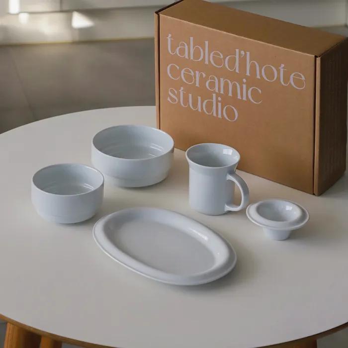 [29CM 단독] [gift Set] 타블도트 플랫플랫 1인 5p 그릇 선물세트