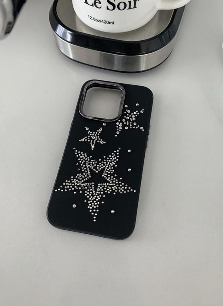 샵베흐 블랙 다이아몬드 큐빅 별iphone 아이폰 핸드폰휴대폰케이스