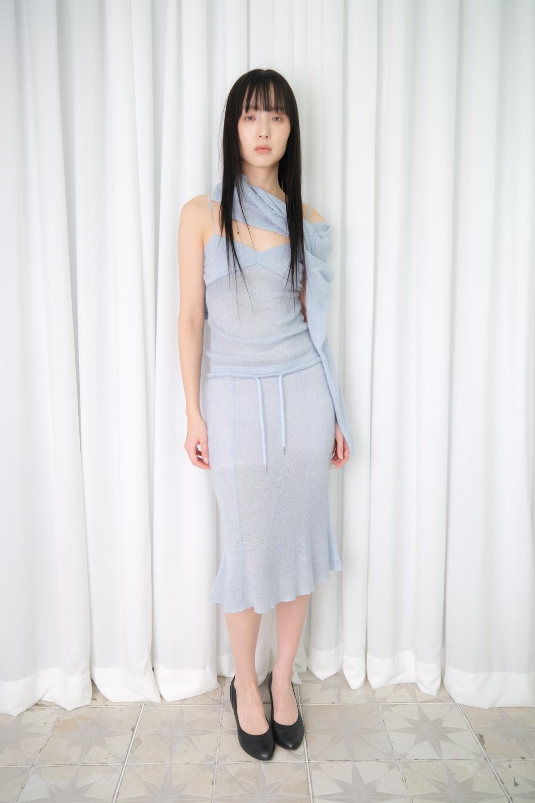 Cloud Bouclé Knit Skirt *Baby Sora