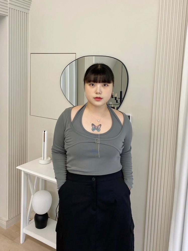 [빅사이즈][66~110] 디아 홀터넥 볼레로세트