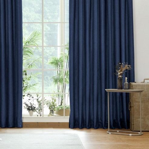 더자리 아일렛 네추럴 린넨필 암막커튼 - 거실커튼 | 쿠팡