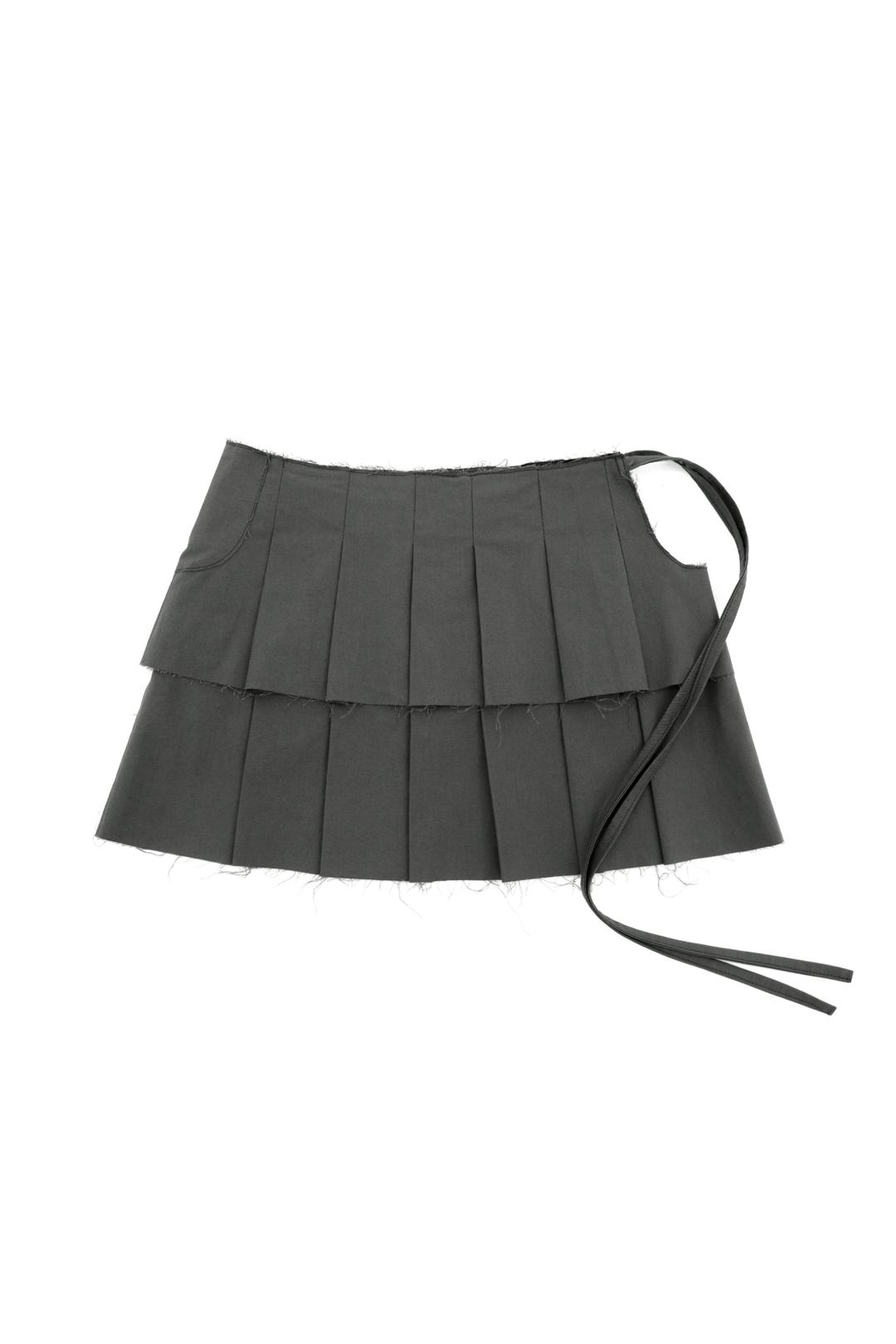 Double pleats skirt 002