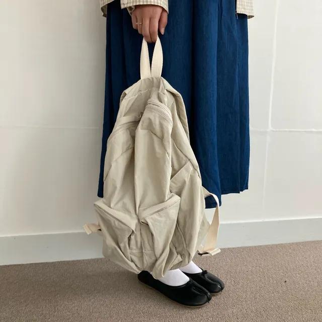 [카코] 멀티 데일리백 (3color) / 데일리 아이템➶ 바스락 나일론 무지 포켓 백팩