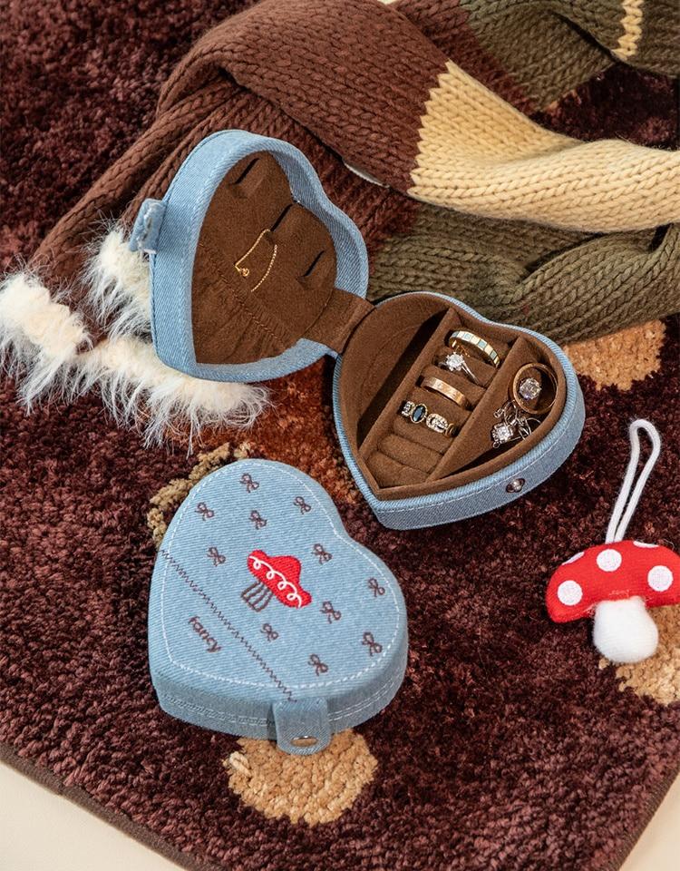 Mushroom Lettering Accessory Box 악세사리 하트 수납함 박스
