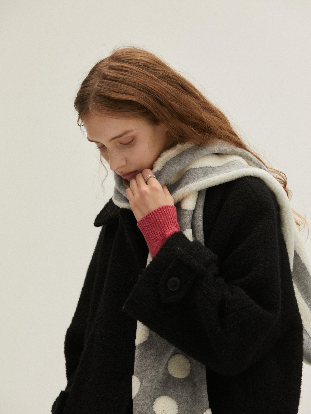 STRIPE&DOT muffler (GREY)