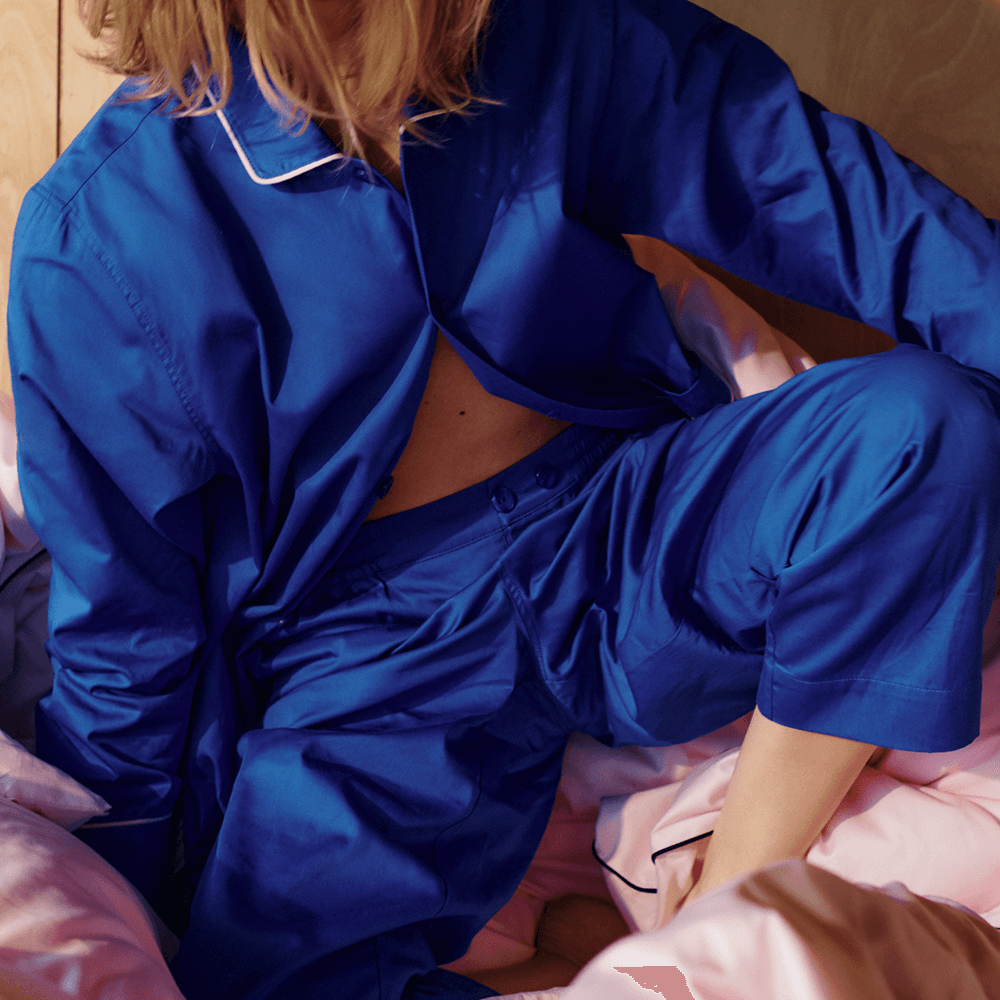 [HAY] Outline Pyjama Trousers M/L, 비비드 블루