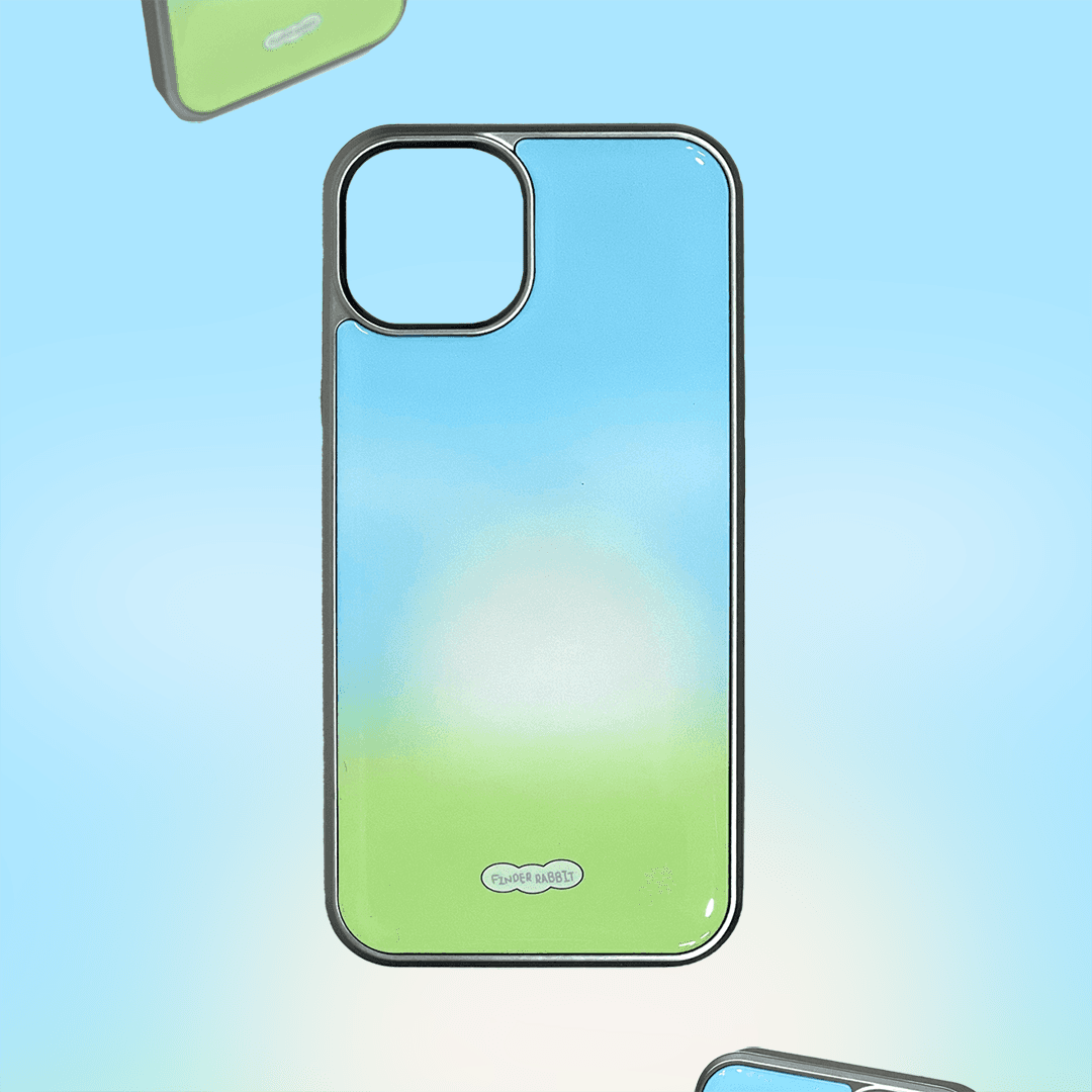 파인더래빗 지구멜론 그린블루 실버 에폭시 케이스