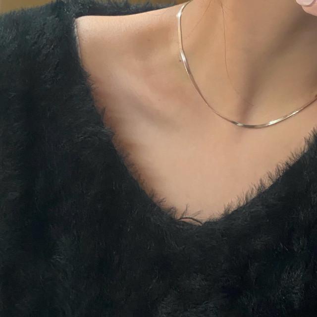 심플 뱀줄 스네이크 초커 목걸이 /레이어드 목걸이/데일리 목걸이