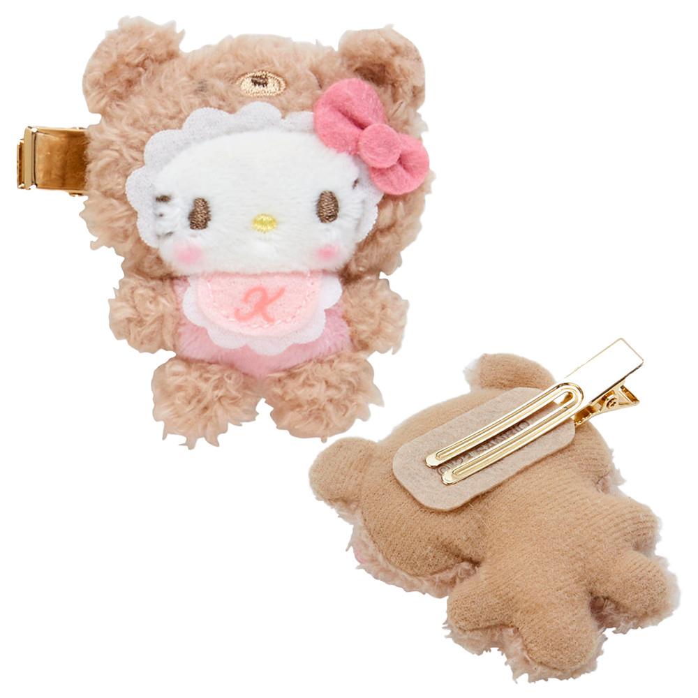 산리오 베이비 라떼쿠마 시리즈 시크릿 마스코트 헤어 클립 머리핀 헬로 키티