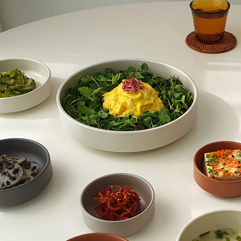 뮤트 찜접시 비빔밥그릇 4color