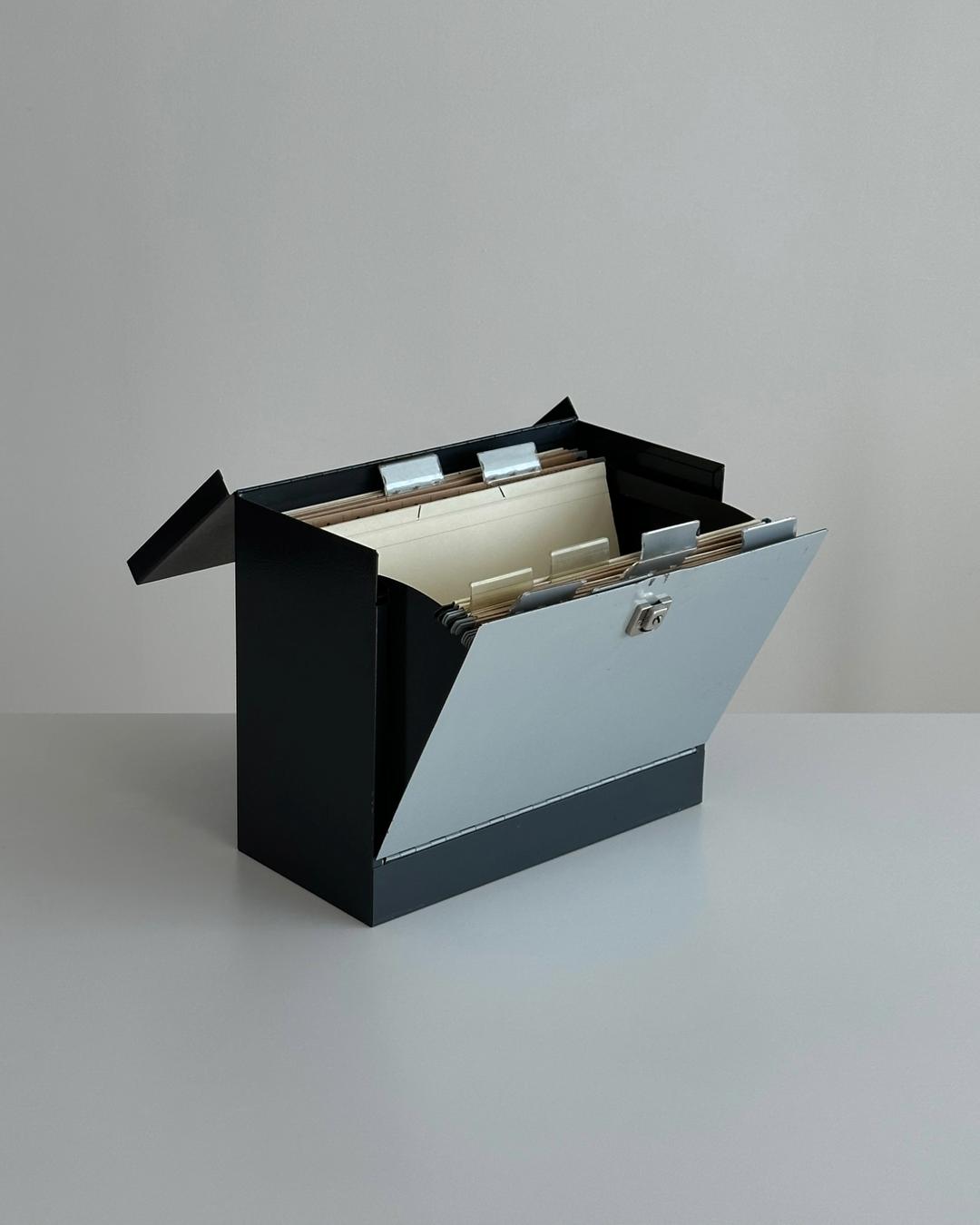 70s German Office File Box