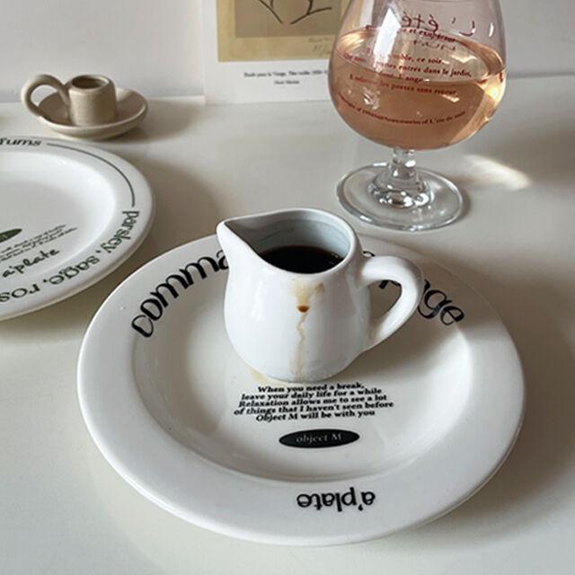 화이트 손잡이 시럽볼(90ml) 크리머 커피저그