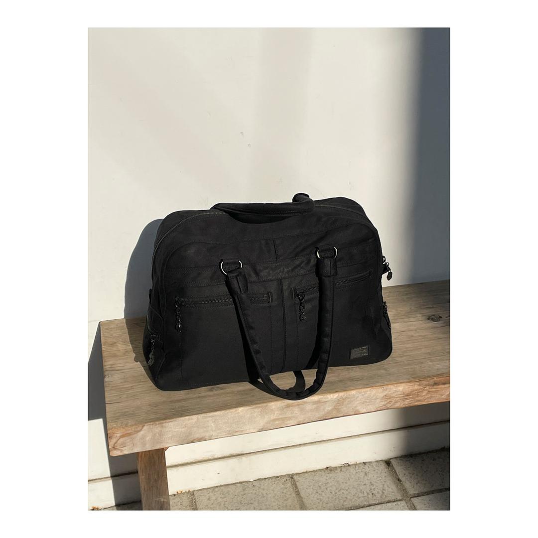 PORTER - Aloha Loco Big Boston Bag (Black / Hidden Aloha Printing)