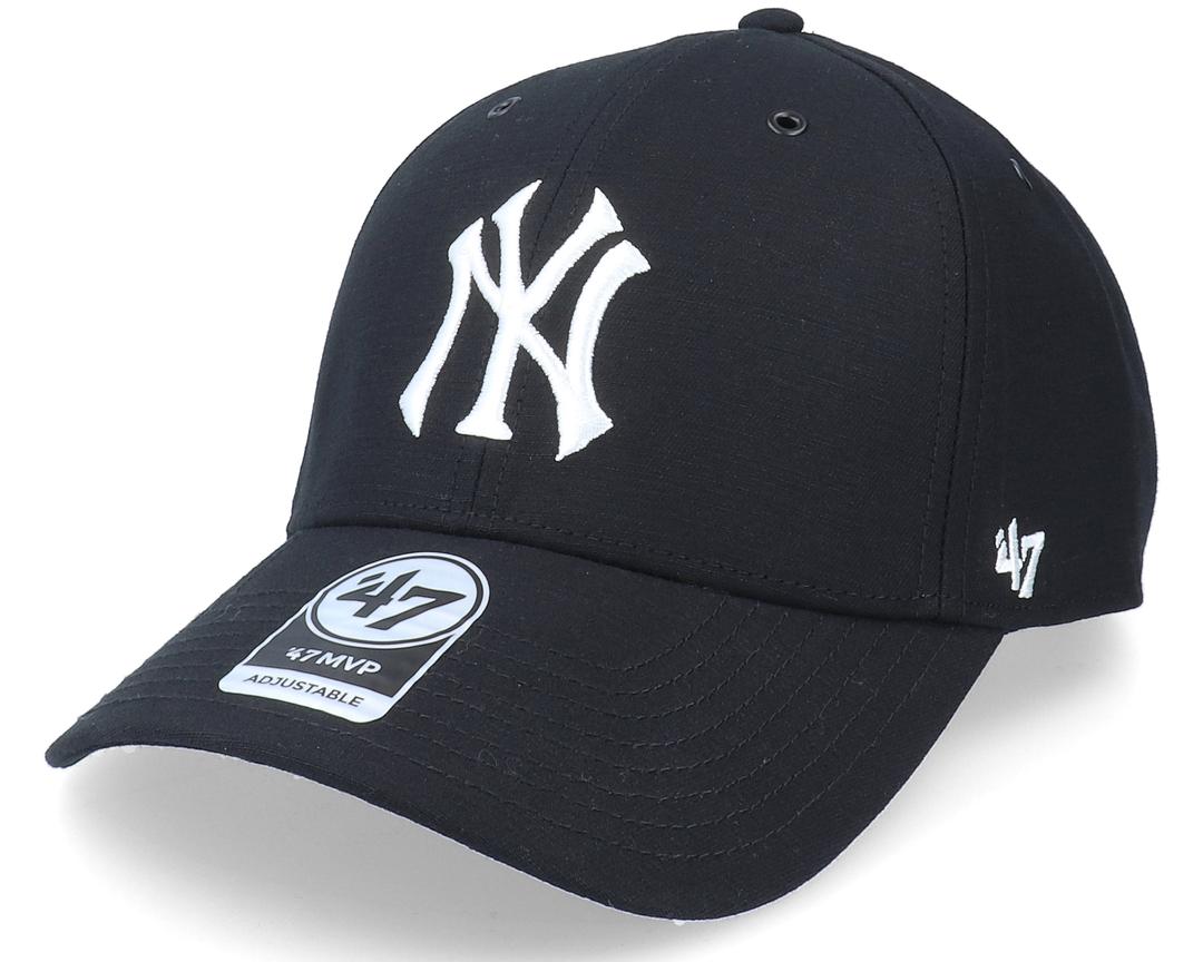 New York Yankees Aerial Mvp Black/White Adjustable - 47 Brand