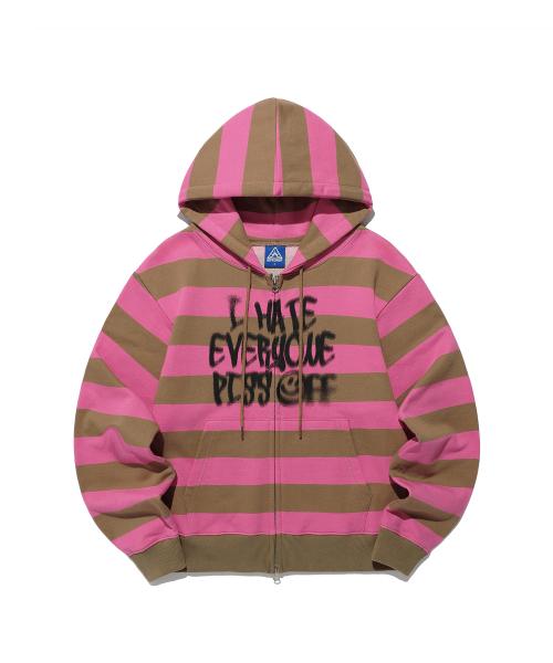이스트쿤스트(ISTKUNST)  PISS OFF ST HOOD ZIP UP_PINK(IK2EFMM483A) - 사이즈 & 후기 | 무신사