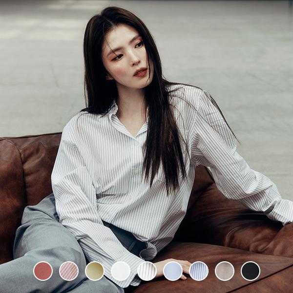 지오다노 [한소희착용] 포플린 셔츠 344901