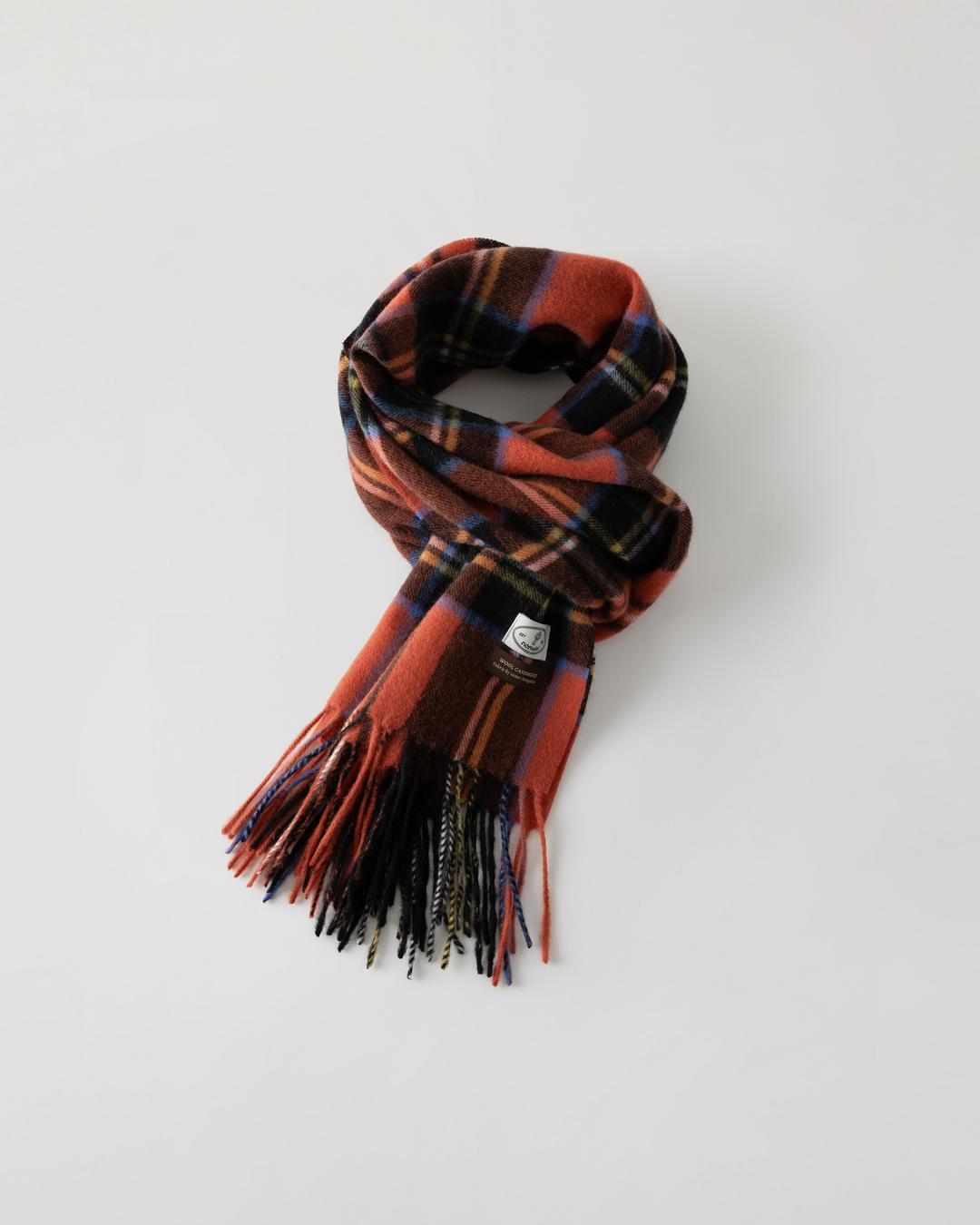 Noel cashmere check muffler