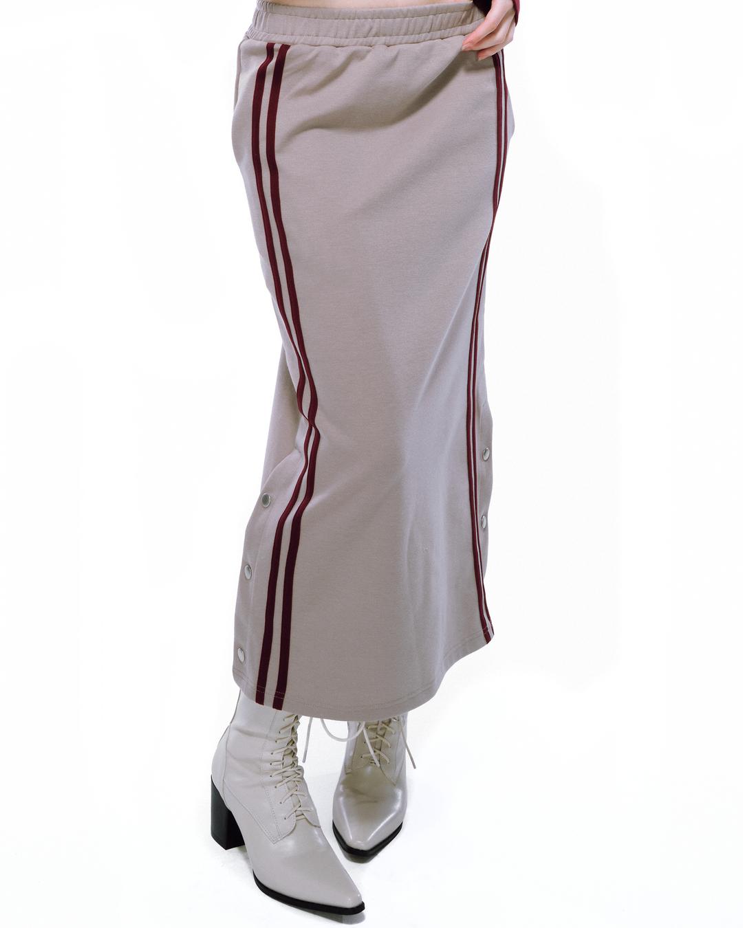 Track Line Skirt (Beige)